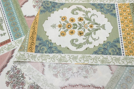 Сатин Цветочные витражи, ш.2.35м, хлопок-100%, 110гр/м.кв - Купава фото 5