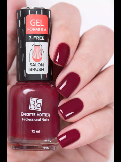 Brigitte Bottier Лак д/ногтей GEL FORMULA тон 58 брусничное вино 12мл BB-GF58