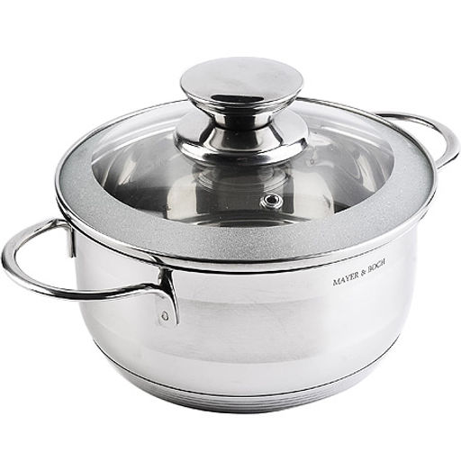 30972 Кастрюля с крышкой 1,4 л 16см нерж/ст MB (х8)