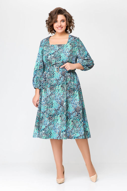 Блуза Swallow 803.2 черный+серебряный узор фото 1011