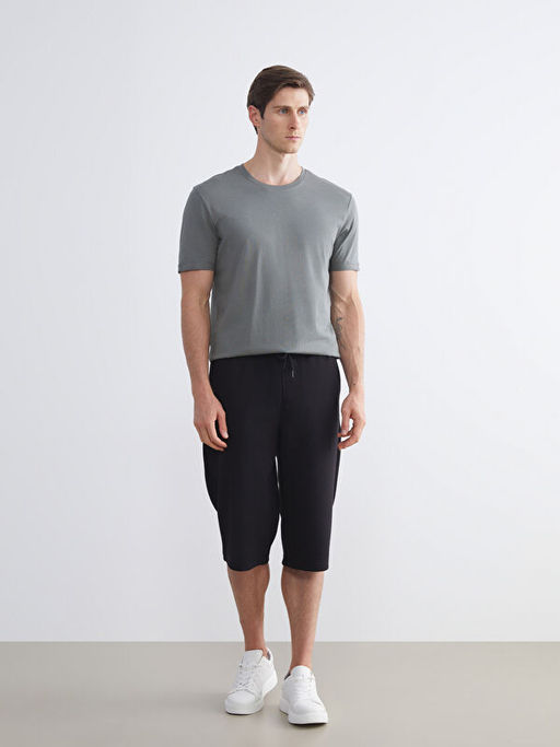 Bisiklet Yaka Penye Erkek Ti??rt