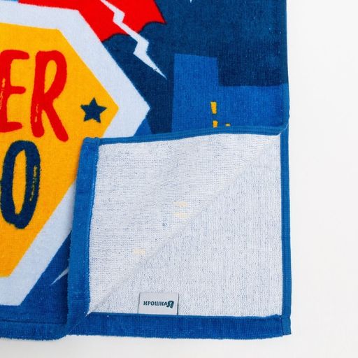 Полотенце-пончо детское махровое Крошка Я Super Hero 60*120см, 100% хлопок, 300гр/м2  фото 23