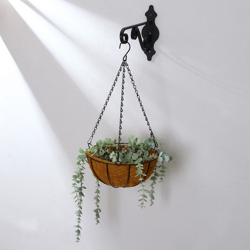 Кашпо подвесное, d=25 см, с кокосовым вкладышем, Полусфера, Greengo  фото 3