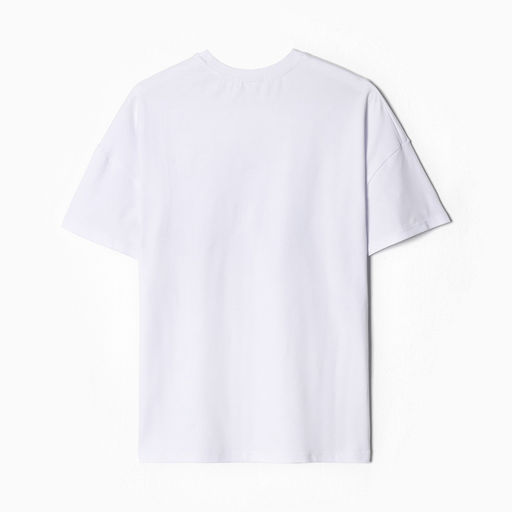 Футболка женская MINAKU: Exclusive print, белая, размер 42