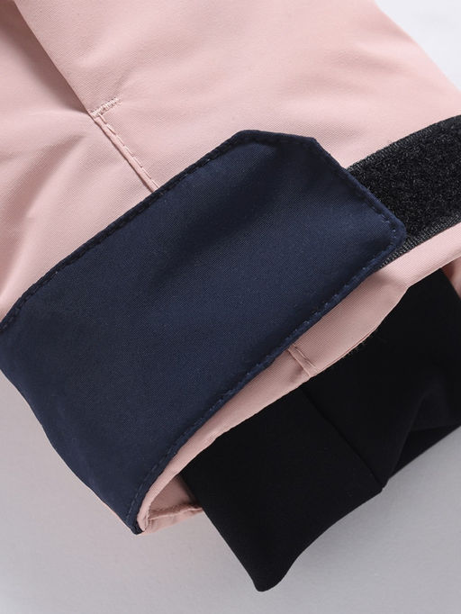 Горнолыжный костюм зимний для девочки серого цвета 9518Sr