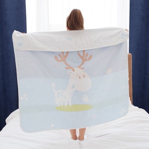 Полотенце детское Крошка Я Оленёнок 95х1005 см, цвет голубой, 100% хлопок, 280 г/м2  фото 11