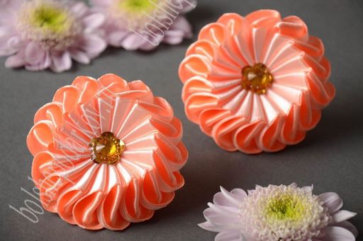 Лента атласная 2,5 см*25 ярд (SF-1357) оранжевый №024 - No name фото 2