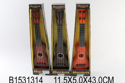 Гитара, 4 струны (1531314) цвет в ассорт., в коробке 43*11,5см