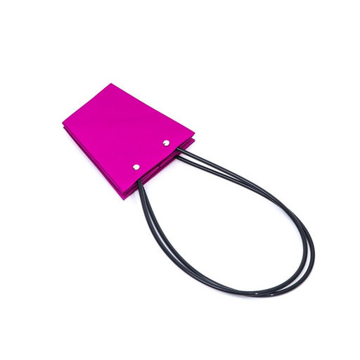 Цена за 10 шт. Сумка для цветов фуксия влагостойкая, 12×12 - 8×8 - 12.5 см