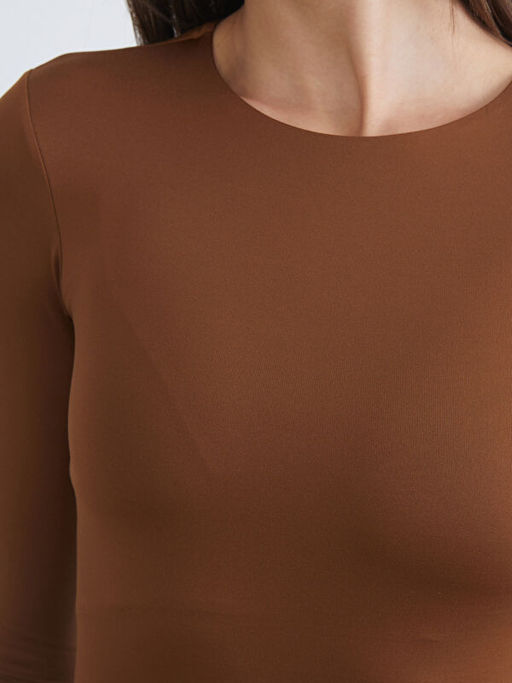 Bisiklet Yaka Kad?n Bodysuit