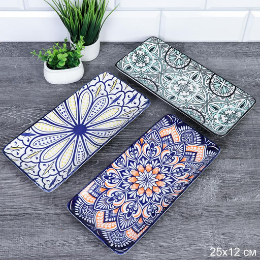 Блюдо прямоугольное 25х12 см / ZY033 / уп 60 - Галеонтрейд фото 6