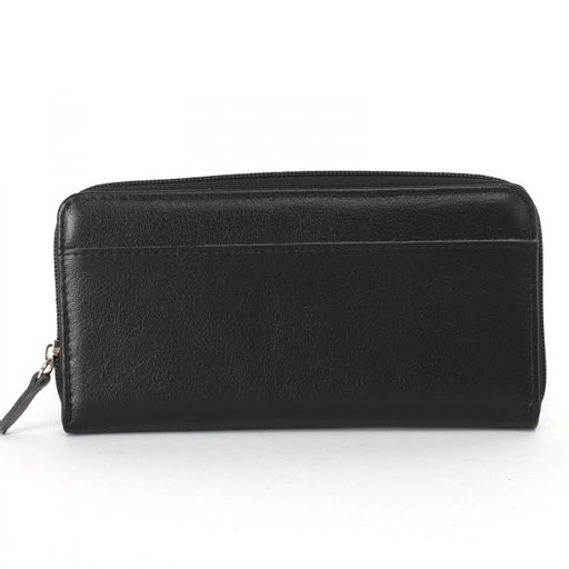 Портмоне+картхолдер муж Croco-ПР-974 натуральная кожа 2 отд, 5 карм, черный матовый (3) 229790  фото 2