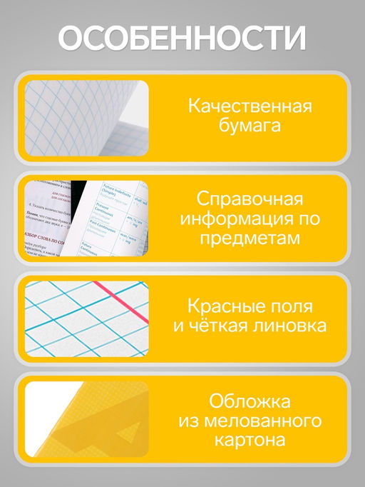 Цена за 15 шт. Тетрадь предметная 36 листов в клетку, Calligrata «MonoTone. Алгебра»