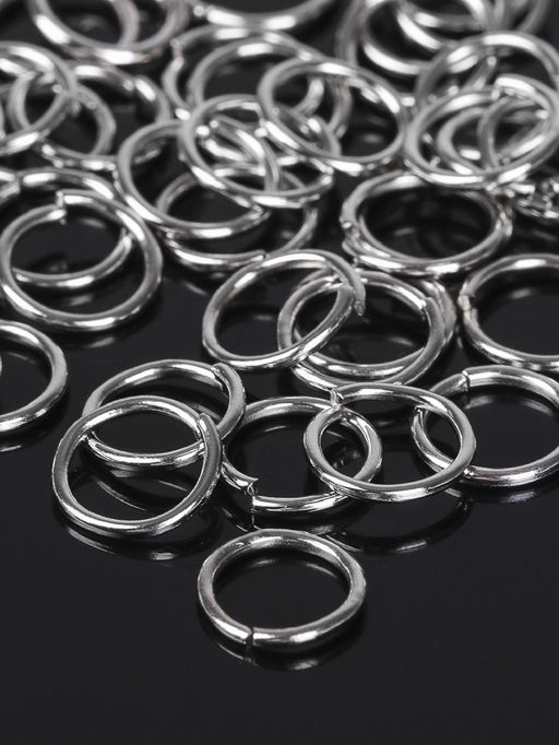 Кольцо соединительное СМ-982, 1?7 мм, набор 50 г,  410 шт. цвет серебро