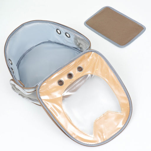 Рюкзак для переноски Котик, прозрачный, 32 х 21 х 35 см, бежевый - Пижон фото 13