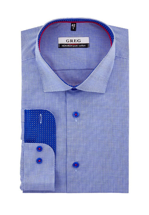 Сорочка мужская длинный рукав GREG 213/131/5577/Z/1p  фото 3