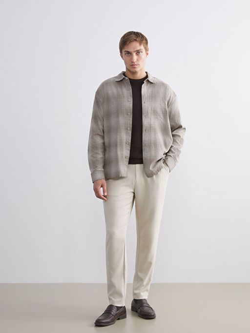 Regular Fit Uzun Kollu Ekose Erkek Oduncu G?mlek