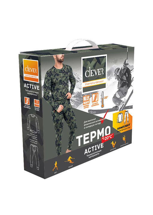 CLE MHP600218рн наб ТЕРМкомпл.муж т.синий/т.серый - Clever wear фото 4