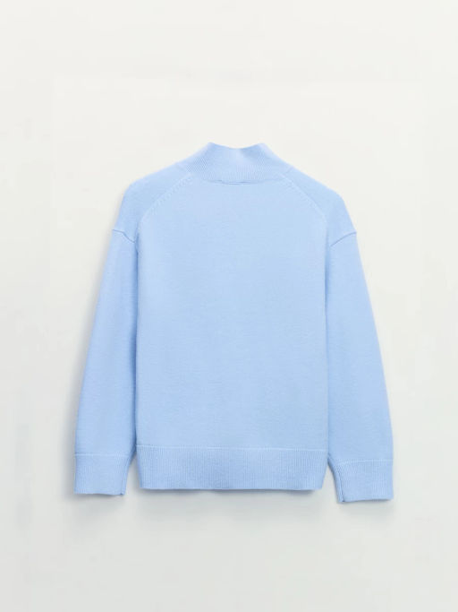 Джемпер оверсайз с V-образной горловиной / Zarina фото 8