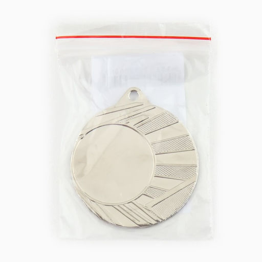 Цена за 2 шт. Медаль под нанесение, d=4 см Цвет серебро. Без ленты