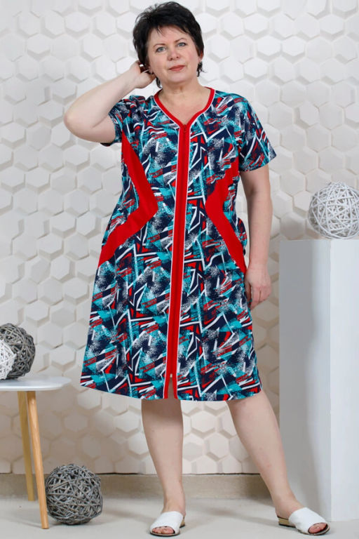 Халат женский , цвет красный синий зеленый