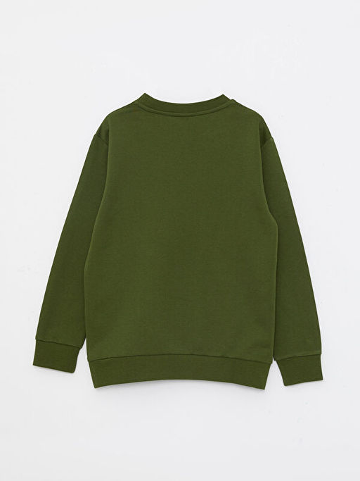 Bisiklet Yaka Basic Uzun Kollu Erkek ?ocuk Sweatshirt - Waikiki фото 2