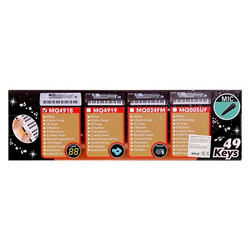Синтезатор Музыкант с микрофоном, 49 клавиш, работает от сети и от батареек - Simaland фото 12