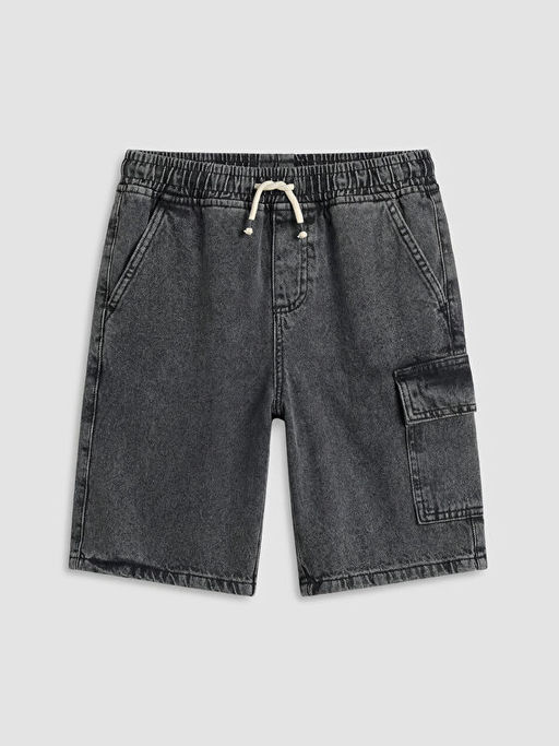 Beli Lastikli Erkek ?ocuk Kargo Jean ?ort