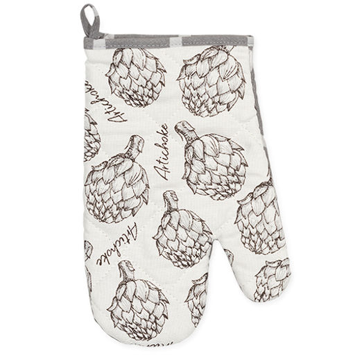 Прихватка Рукавичка 30х17 , стеганая, рогожка, 100 % хлопок, Мрамор 30х17 - Традиция фото 3