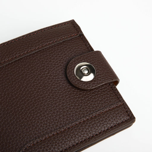Портмоне мужское «Наджи», на магните, отдел для карт, монет, коричневое