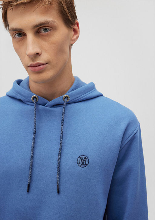 Mavi Logo Nak?sl? Kapusonlu Mavi Sweatshirt  фото 5