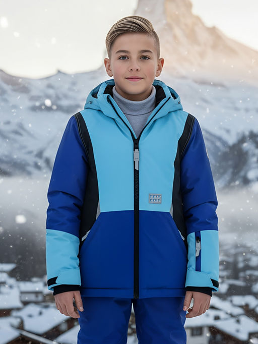 Горнолыжный костюм для мальчика синего цвета 9315S - Valianly фото 22
