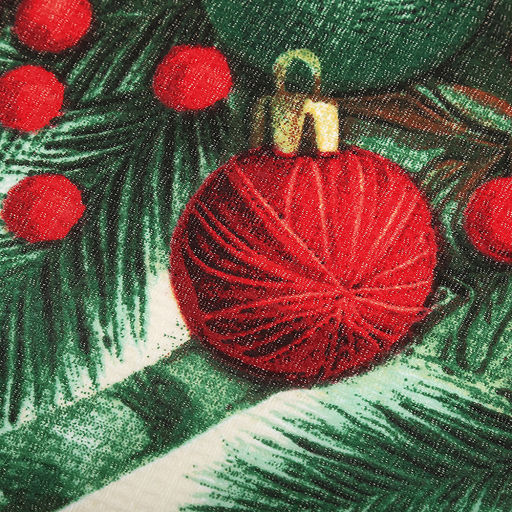 Салфетка хозяйственная 50х60см "Рождественские сладости", вафельное полотно, хлопок 100%, плотность 245г/м2, без упаковки, "Домашняя мода" (Россия)