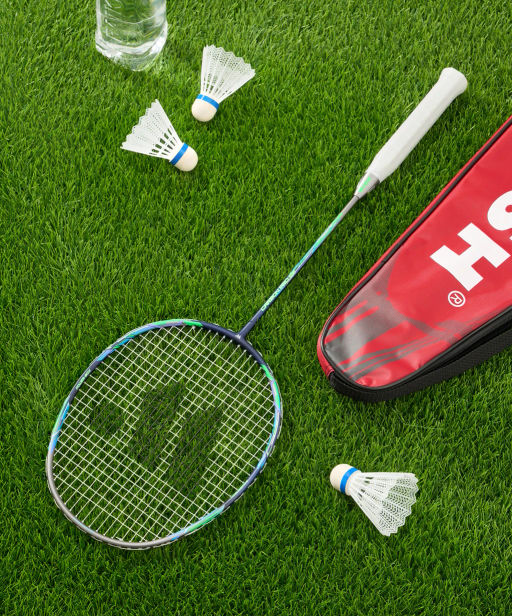 Ракетка для бадминтона WISH Carbon Pro 98, серый/зеленый