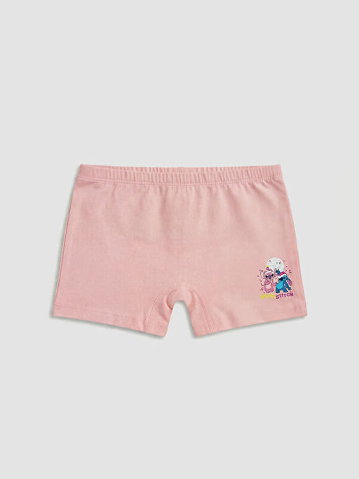 Stitch ve Angel Bask?l? K?z ?ocuk Boxer 3l? - Waikiki фото 2