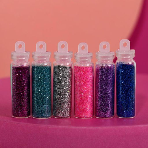 Набор мелких блёсток для декора ногтей Unicorn New Year, 12 цветов - Beauty fox фото 3