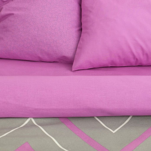 Постельное бельё Этель 1,5 сп Сиренево-серые зигзаги 143х215см, 150х214см, 70х70см-2 шт  фото 2