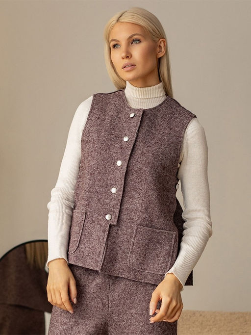 Жилет женский шерсть 60%, вискоза 40% - Волтри фото 9