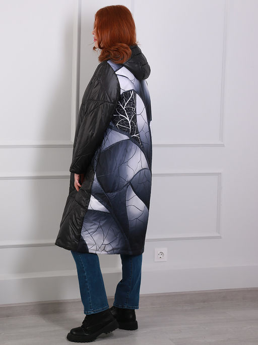 Пальто больших размеров стильное - Almond фото 7