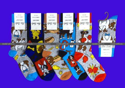 Цена за 10 пар. Nice Socks (AMIGOBS) ЦВЕТНЫЕ ВЫСОКИЕ НОСКИ на вешалке арт. 2209 фактически 37-43  фото 2