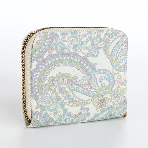 Кошелёк женский на молнии с ремешком, голубой