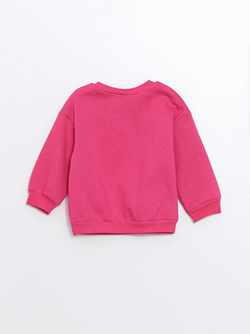 Bisiklet Yaka Desenli K?z ?ocuk Sweatshirt - Waikiki фото 3