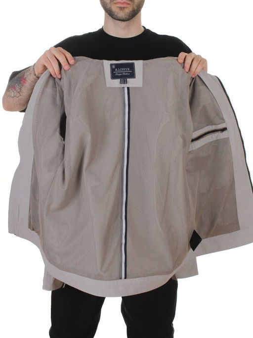 D-3019 GRAY Ветровка мужская (60% хлопок, 40% нейлон)