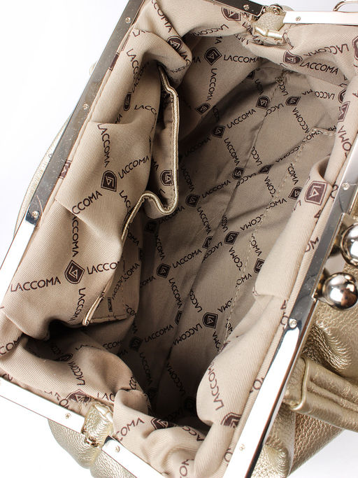 LACCOMA сумка Аурора-Y2005-золотистый эко кожа хлопок  фото 5