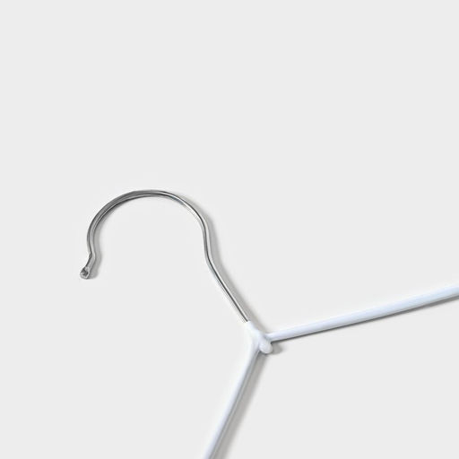 Плечики - вешалки для одежды Доляна, 29,517,5 см, 10 шт, детские, антискользящее покрытие, цвет белый  фото 4