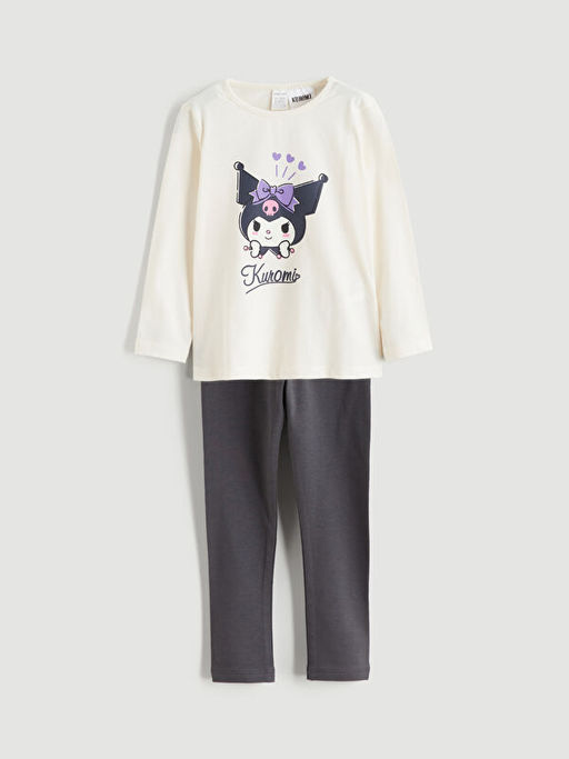 Kuromi Lisansl? K?z Bebek Sweatshirt ve Tayt