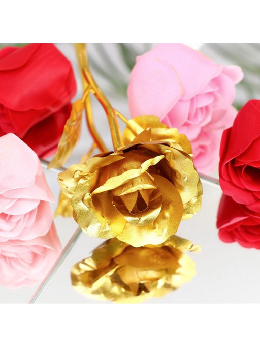 Мыльные розочки цветных оттенков и золотая роза, набор - SB BEAUTY фото 14