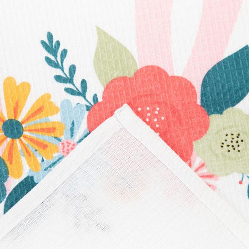 Полотенце Доляна Пасхальный зайчик 35х60 см, 100% хл, вафля 160 г/м2  фото 4