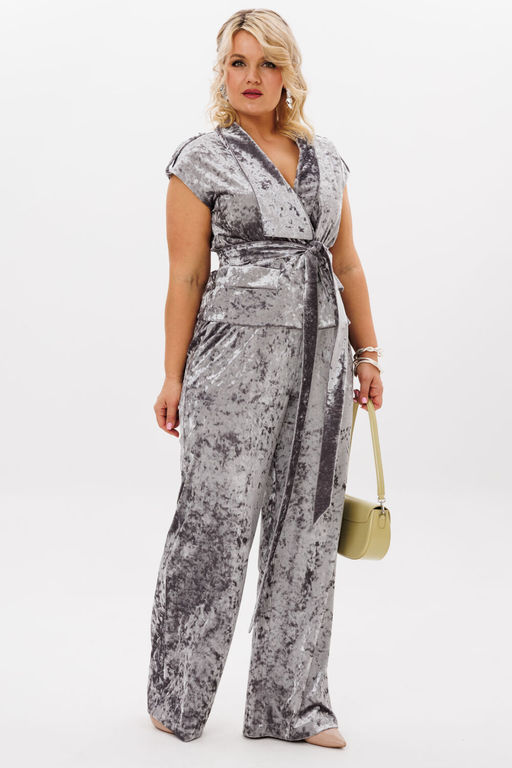 Костюм LM К 5022 серый бархат