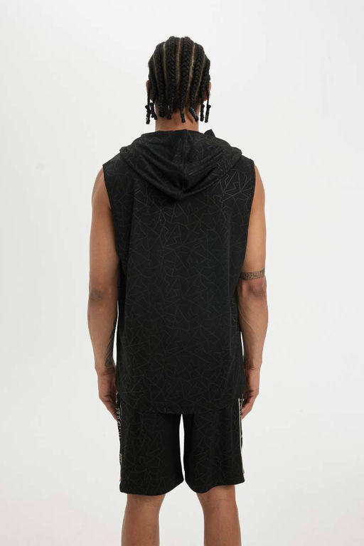 DeFactoFit Майка из плотной ткани стандартного кроя с капюшоном NBA Miami Heat  фото 8